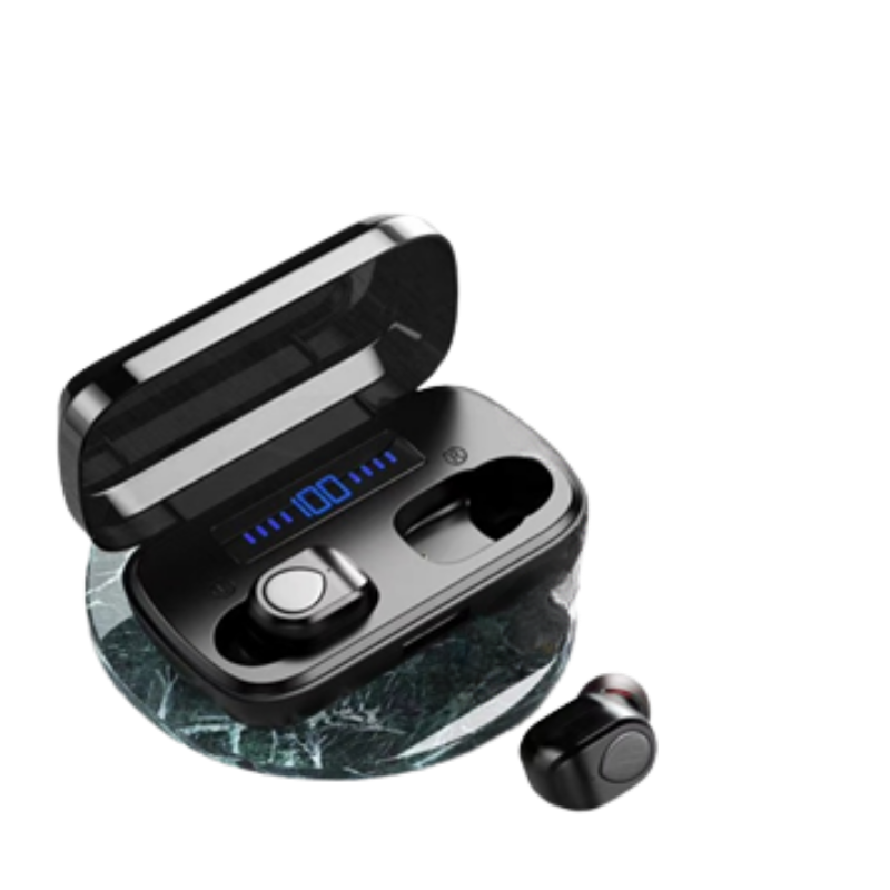 Bluetooth Wireless Black Mini EarBuds