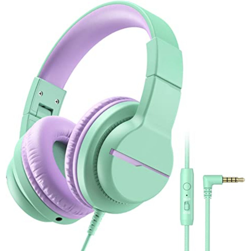 Kids Headphones with Microphone for School, Volume Limiter