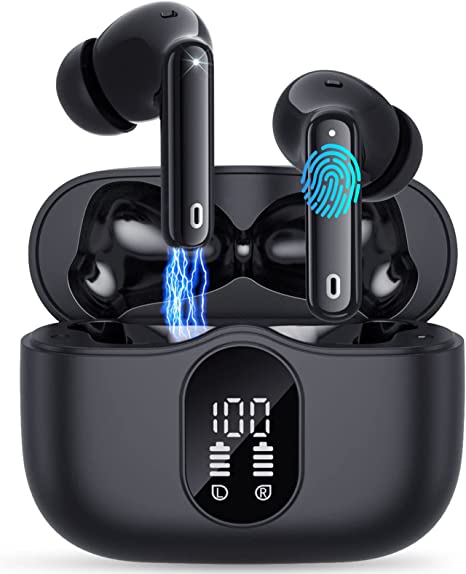 Wireless Earbud, Bluetooth 5.3 Headphones in Ear Stereo Bluetooth Earbuds Built in Mic,