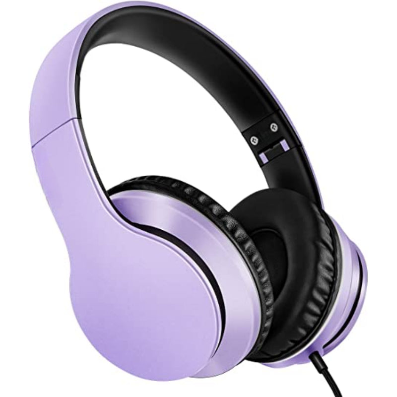 Over-Ear Headphones with Microphone, Lightweight Foldable & Portable