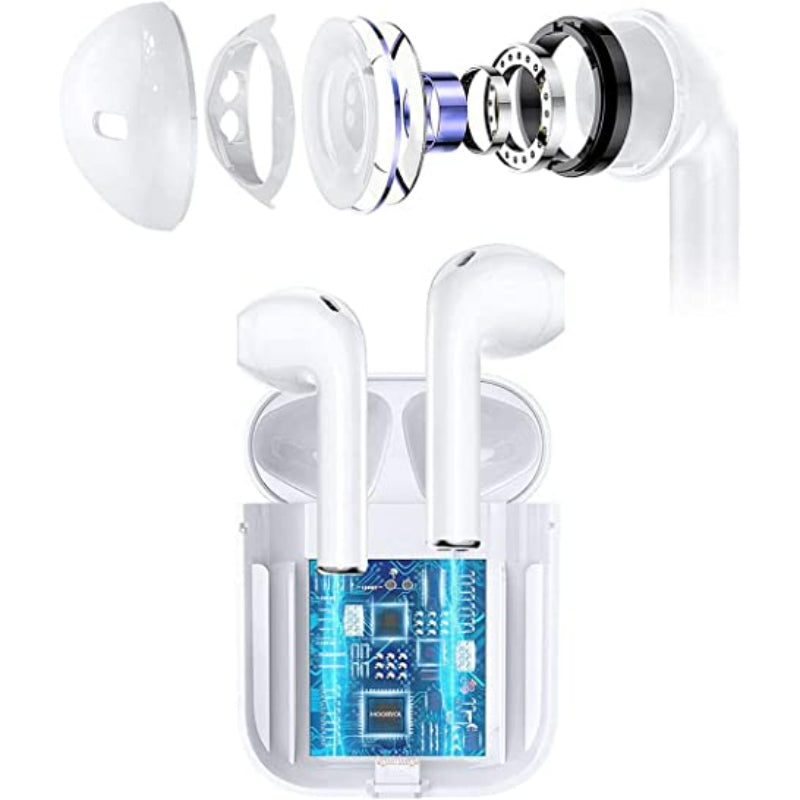 Wireless Earbuds, Bluetooth 5.0 Earphones, Charging case, Air Buds in-Ear Ear Buds Built-in Mic