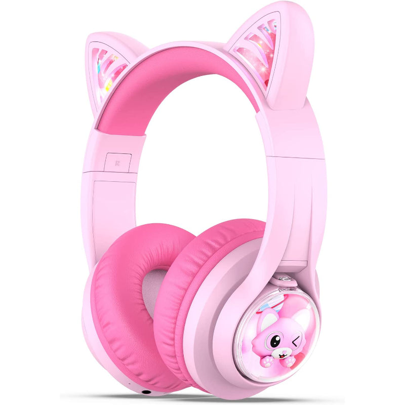 Cat Ear Wireless Kids Headphones LED Lights