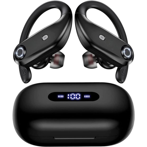 Bluetooth Headphones 4-Mics Clear Call 100Hrs Playtime With 2200mAh Battery