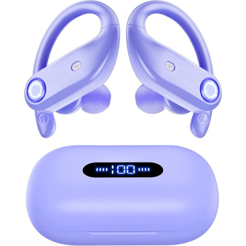 Bluetooth Headphones 4-Mics Clear Call 100Hrs Playtime With 2200mAh Battery