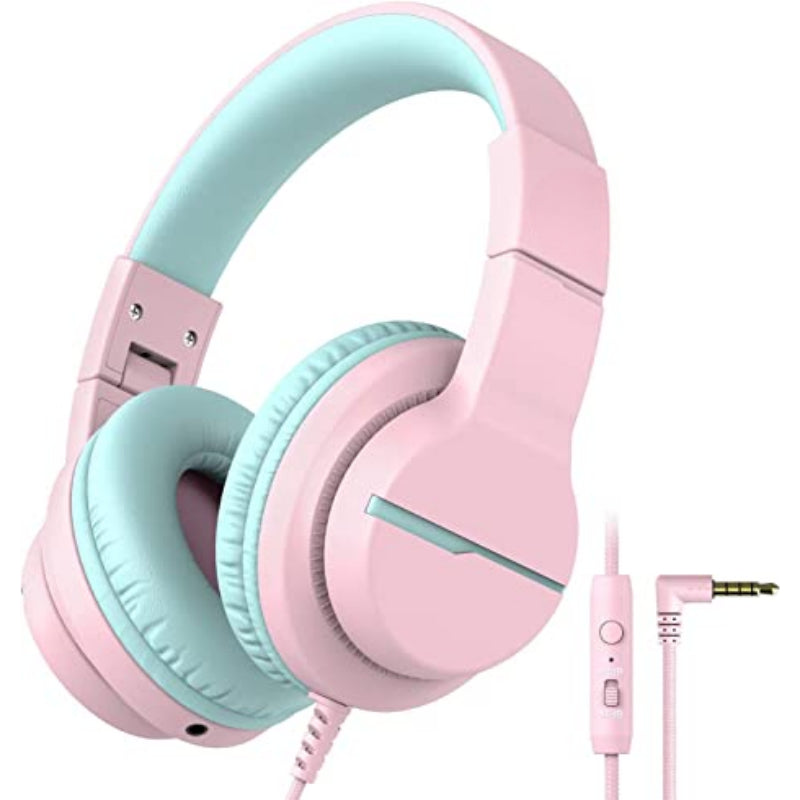 Kids Headphones with Microphone for School, Volume Limiter