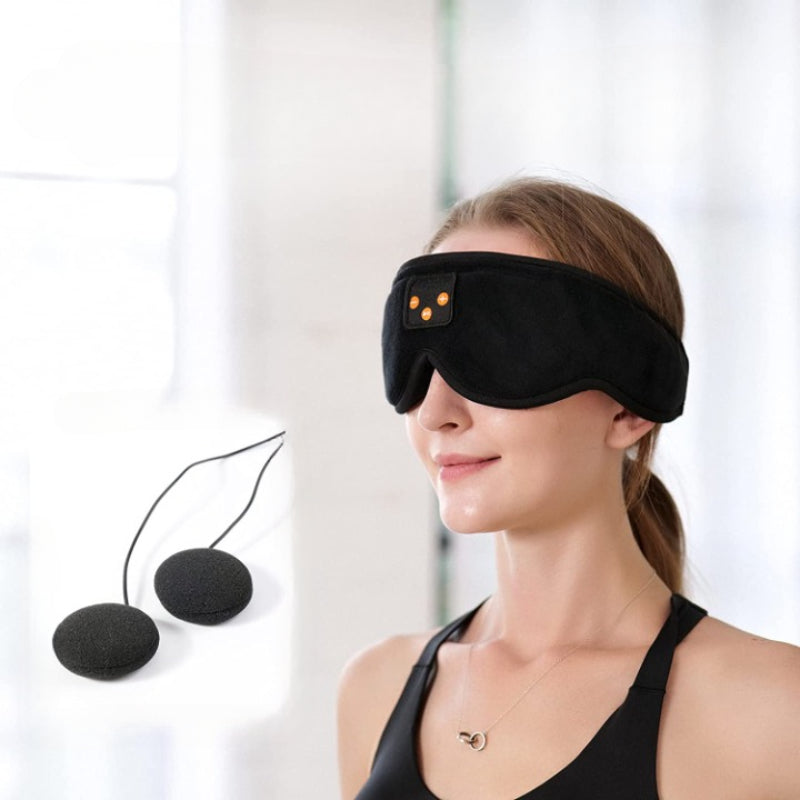Sleep Mask With Bluetooth Headphones