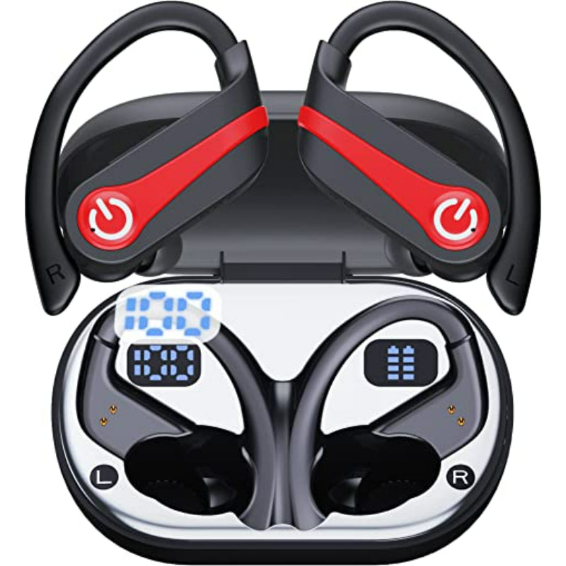 Wireless Earbuds Sports Bluetooth 5.3 Ear buds, Wireless Over-Ear Bluetooth Headphones with Earhooks