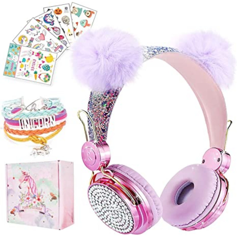 Unicorn Kids Bluetooth Headphones for Girls