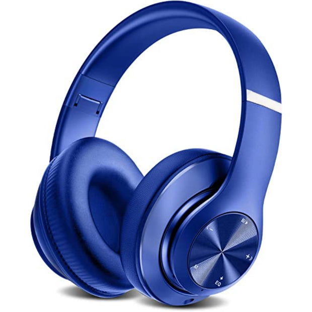 Bluetooth Headphones Over-Ear, 60 Hours Playtime Foldable Lightweight Wireless Headphones