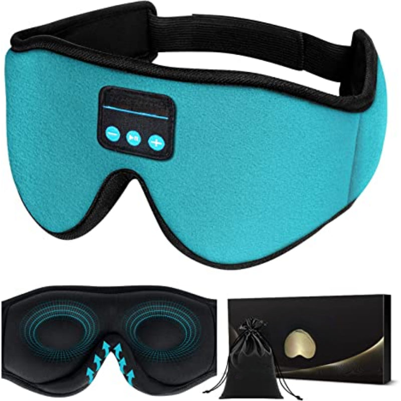 White Noise Sleep Headphones, Bluetooth Sleep Mask 3D Wireless Music Sleeping Headphones