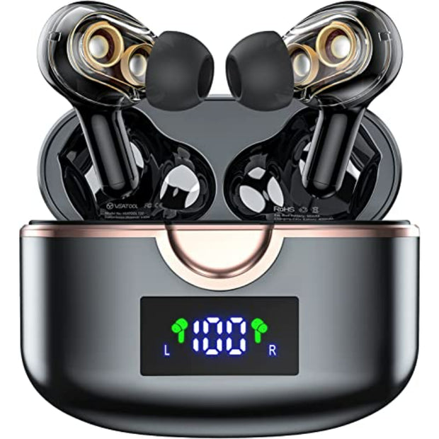 Bluetooth Headphones Wireless Earbuds 40Hrs Playtime with LED Display