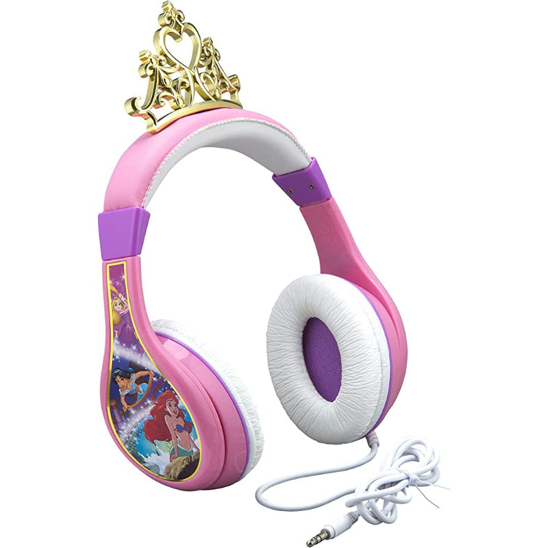 Disney Princess Kids Headphones For Kids Adjustable Stereo Tangle-Free