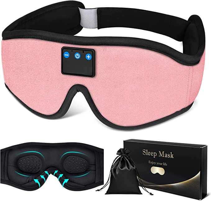 Sleep Mask with Bluetooth Headphones, Eye Mask Wireless Sleep Headphones