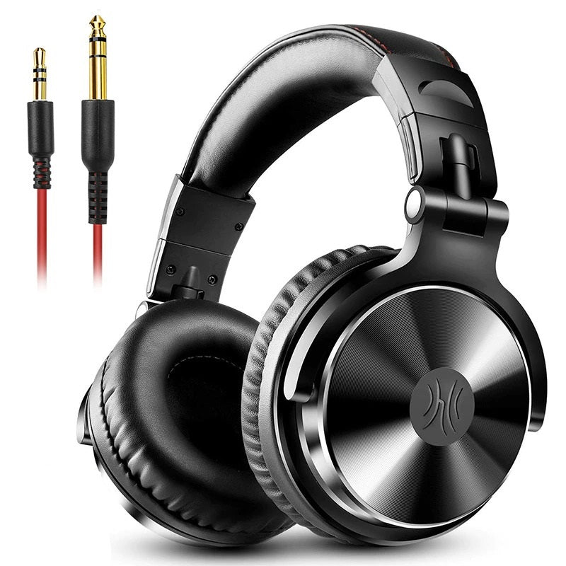 Professional Over Ear Wired Studio Pro DJ Headphones With Microphone