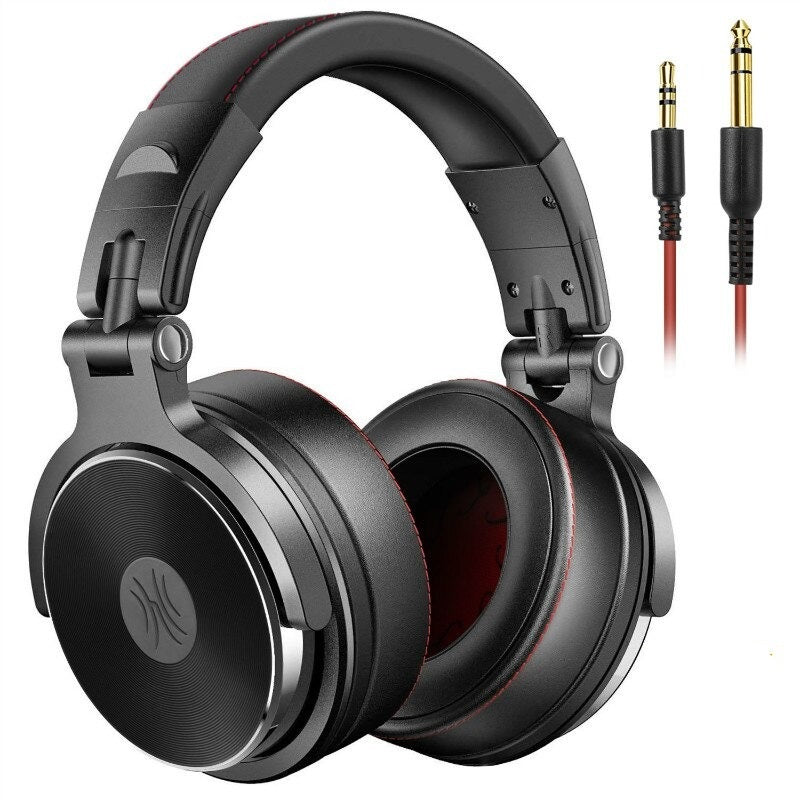 Professional Over Ear Wired Studio Pro DJ Headphones With Microphone