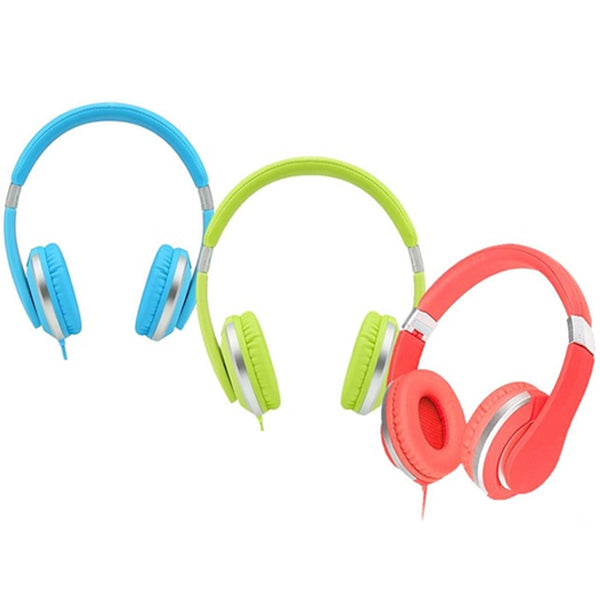 Teachers Approved I20-R Kids' Over-Ear Wired Headphones with Mic