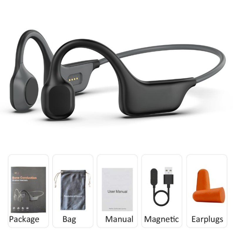 Bone-Conduction Headphones Bluetooth 5.3 Wireless Earphones